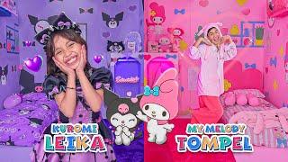 LEIKA KAMAR KUROMI VS TOMPEL MY MELODY  DEKORASI KAMAR SERBA SANRIO