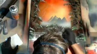 Live Stream number 3 (Canvas) - Spray Paint Art by René Schell