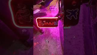 Number Plate  Mein Neon Light  Modification||Mini Vlog -225||#shorts