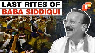 Baba Siddique Shot Dead: Maharashtra Ex Minister's Last Rites Performed, Buried With State Honour