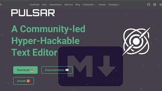Markdown Features in the Pulsar Text Editor