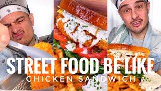 Small Fried chicken club sandwich & crinkle fries️take it and leave|STREET food be like|CHEFKOUDY