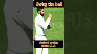 virat kohli bowling practice #shorts #cricket #viratkohli