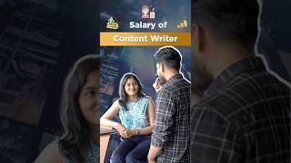 Salary of Content Writer | What Does A Content Writer Do? #Shorts | Simplilearn