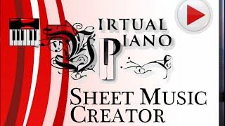 Virtual Piano sheet music creator.