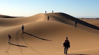 Desert trekking in the Moroccan Sahara