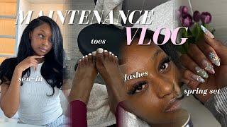 MAINTENANCE VLOG | HAIR, NAILS, LASHES + MORE