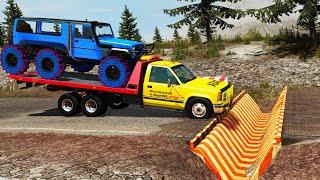 Cars vs Upside Down Speed Bumps #26 | BeamNG.DRIVE