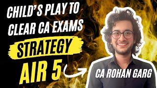 Discover The Winning Strategy Of CA Rohan Garg - AIR 5 In CA Final May 24 Exam! @merohangarg