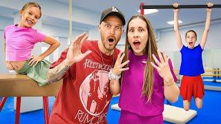 FIRST TIME GYMNASTICS TRICKS with OLYMPIC NINJA KIDS 