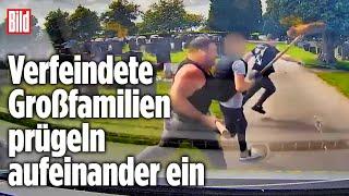 Auf Friedhof: Blutige Schlägerei mit Baseballschlägern, Messern und Macheten