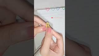 how to make paper clip heart  cute - paper clip love #shorts #viral