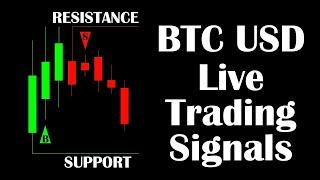 BTC USD Live Trading Signals | Bitcoin Live Buy and Sell Indicator | BTC Live Chart