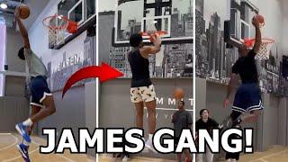 LeBron James, Bryce & Bronny CRAZY WORKOUT For Paris Olympics, Team USA & NBA Draft!