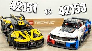 LEGO 42151 vs LEGO 42153 | LEGO Comparison | 42151 Bugatti Bolide | 42153 Chevrolet Camaro NASCAR