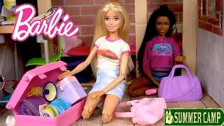 Barbie Doll Family Packing for Summer Camp & Outdoor Adventures