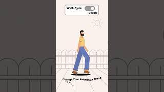 Walk Cycle To Double Bounce Walk cycle Animation in After Effects