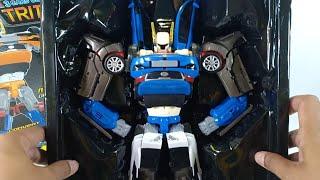 Unboxing Mainan Tobot Tritan Besar Blue Toys Transformers