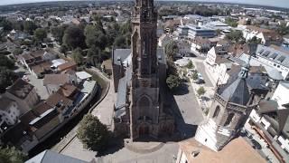 Bühl (Baden) | Autobahn Auffahrt, Bühl von oben, Burg Windeck