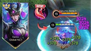 FINALLY!! NEW BROKEN BUILD FOR KARINA IS HERE! (insane damage!) - MLBB