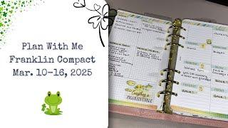 Plan With Me || Franklin Compact || March 10 - 16th, 2025 || Pale Pink Anna Binder