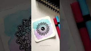 Easy mandala art for beginners ️#mandala #mandalaart #trending  #shortsvideo #mandalas #cute #art