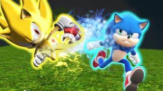 Modern Sonic V.S. Movie Sonic - The Race - ALTERNATE ENDING [Animation] ソニック v. ソニック