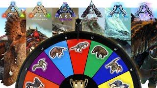 Spin Wheel to Tame ARK Dinos From Every Map then We Fight