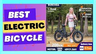 BURCHDA U8 Electric Bike Adults Fat Tires Snow Mountain Electric Bicycle