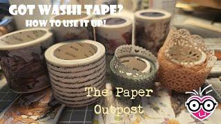 GOT WASHI TAPE? Easy Ways to Use it up in Junk Journals!  The Paper Outpost!