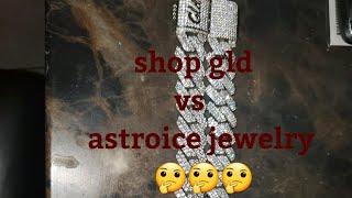 shop gld vs astroice jewelry 19mm pronge white gold cuban link chain and diamond tested