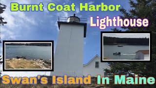 Richierich-The beautiful Burnt Coat Harbor Lighthouse Swan's Island In Maine  #swansisland