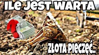 Będziesz zaskoczony ile jest warta złota pieczęć #znalazłem#skarb Poszukiwania detektorem metali