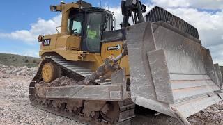 The Owner Of Mega Machines Channel Working With Caterpillar D9T Bulldozer - 4k