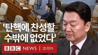 홀로 남았던 안철수 의원, 탄핵 표결 후 단독 인터뷰 - BBC News 코리아