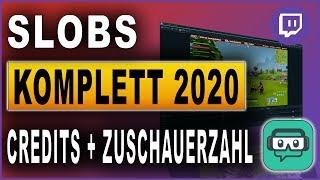 Streamlabs OBS Komplettkurs 2020: #22 Credits und Zuschauerzahl