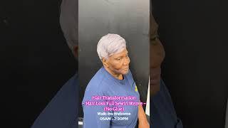 How To Do Hair Transformation Hair Loss Full Sewin Weave (No Glue)