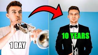 1 Day Vs 10 Years of Playing Trumpet 