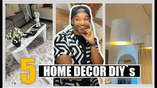 ⭐️ The BEST 5 DIY home decor IDEAS with ECONOMIC MATERIALS. (Easy to do)!