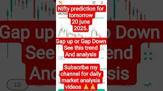 Nifty prediction for tomorrow | Tomorrow market prediction | market prediction for tomorrow | #nifty