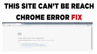 How to fix Google Chrome Error this site can't be reach | YouTube problem 2020