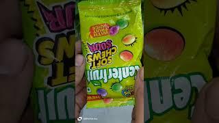 Center fruit  Soft Chews Sour + Choco  Gems candy +Crocodile  Popsicle  #youtubeshorts