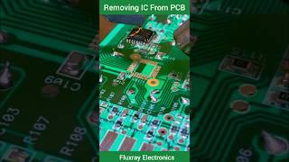 IC Removing techniques from PCB, PCB Desoldering Techniques #pcb #ic #soldering #desoldering
