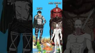 levi vs all titan
