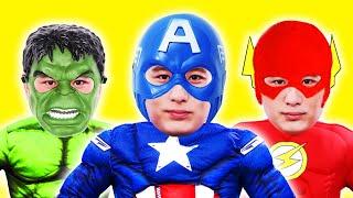 [슈퍼히어로 강이] 캡틴 아메리카 스파이더맨 헐크 아이언맨 영상 모아보기 Superhero LuckyKangi 럭키강이