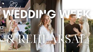 WEDDING WEEK VLOG  Beauty Appointments, Rehearsal Dinner, Wedding Morning