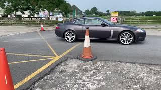 Jaguar XKR 4.2 standing start and accelerating