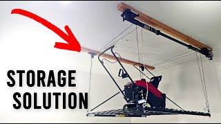 This FlexiMount Ceiling Storage Will Change Your Garage Forever!