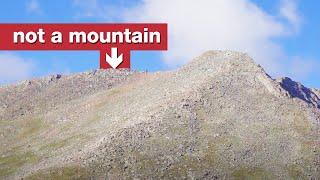 What counts as a mountain?