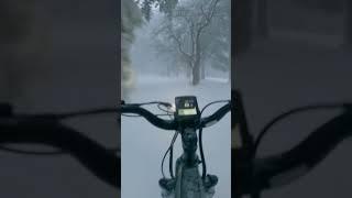 Can you ride your ebike in the snow? #ebike #electricbike #aventon